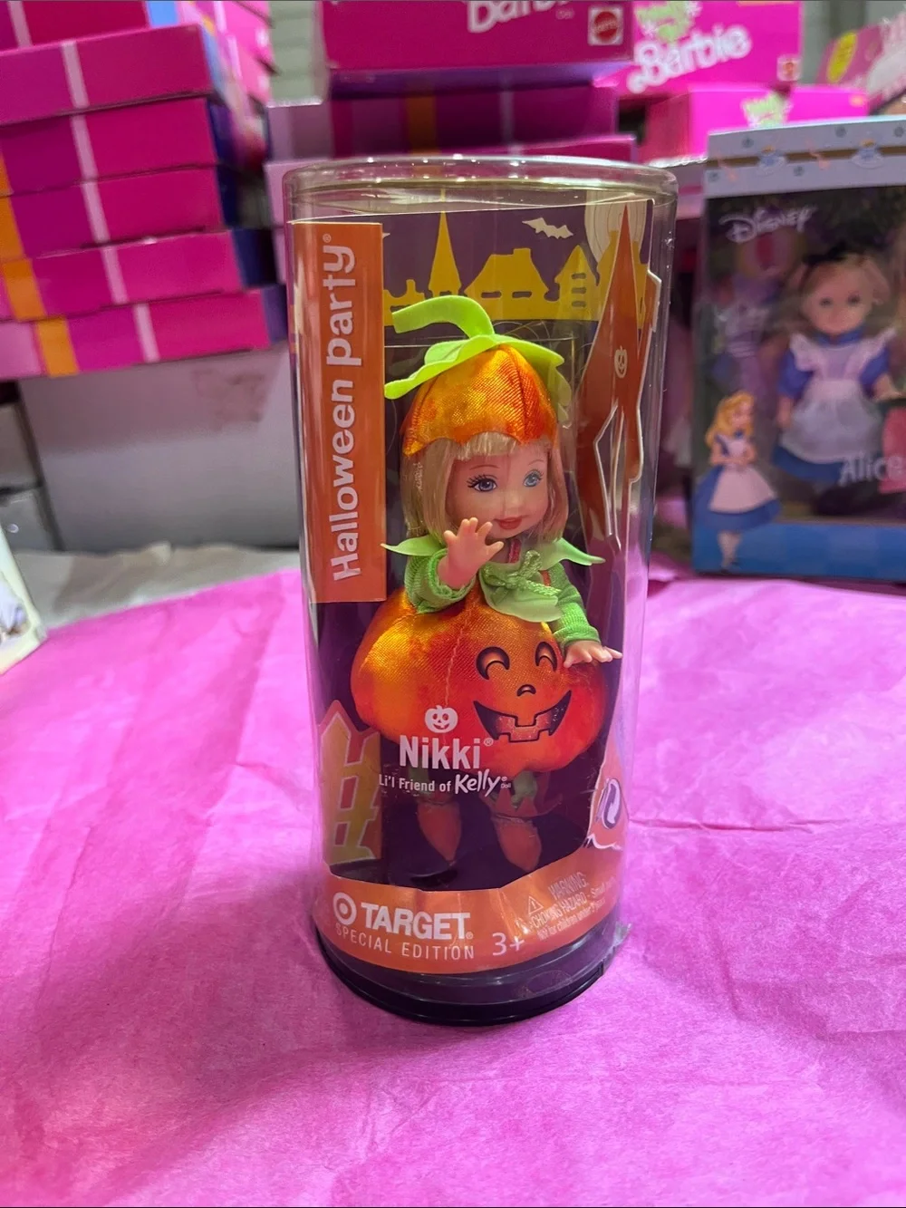 2003 Mattel Barbie Kelly Club Nikki  Target Special Edition Pumpkin NRFB